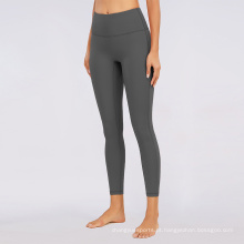 O mais novo cinto de cintura alta comprimento completo perneiras de ioga com bolsos para mulheres trepando leggings de ioga conjunto